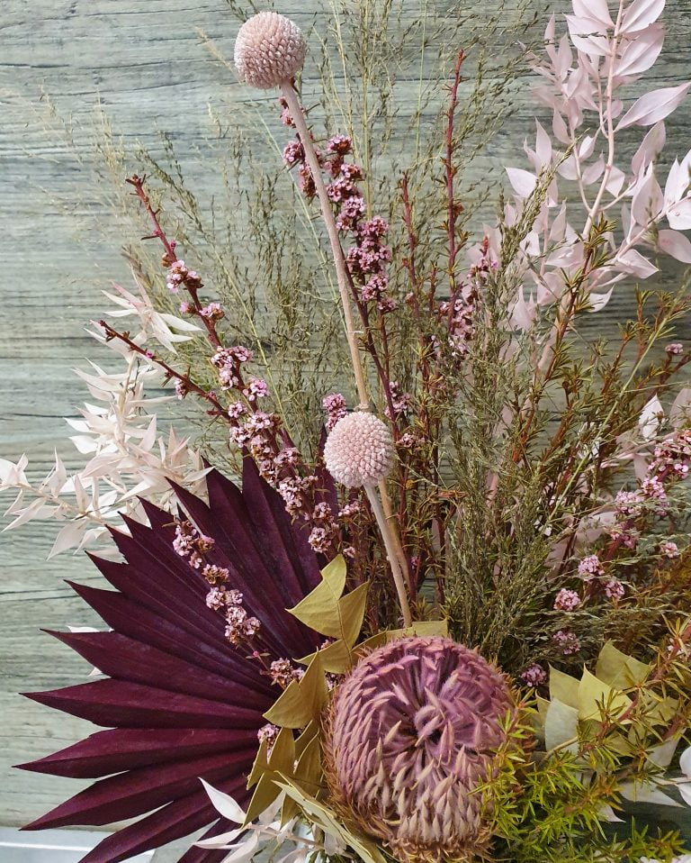 Dried Flower Tall Arrangement earth tones Flower Deliveries Online