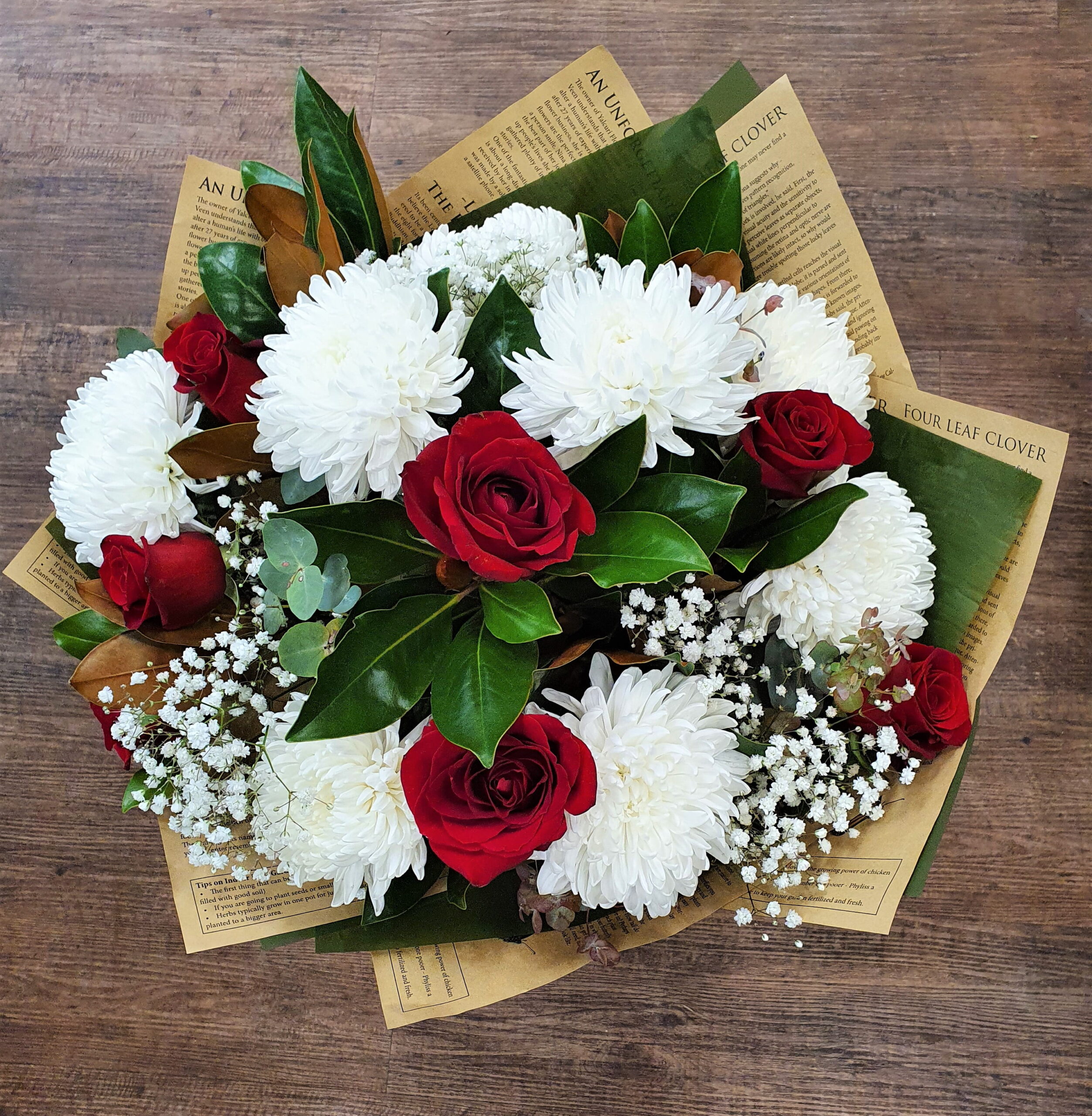 Bouquet in Red, Pink and White - Image 3