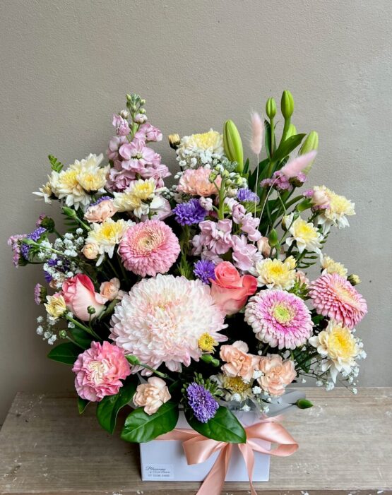 Pretty Pastels Seasonal Box Arrangement - Image 3